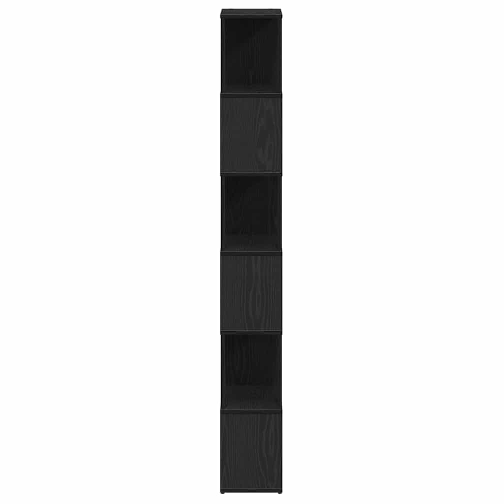 Ormar za knjige/Pregrada za sobu crni hrast 60x24x186 cm