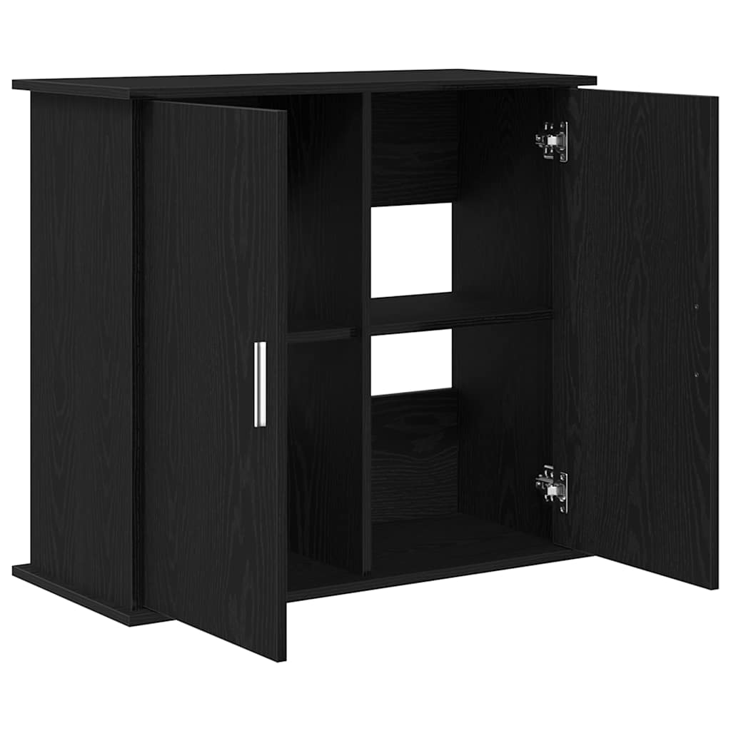 Stalak za akvarij crni hrast 81x36x73 cm Konstruirano drvo