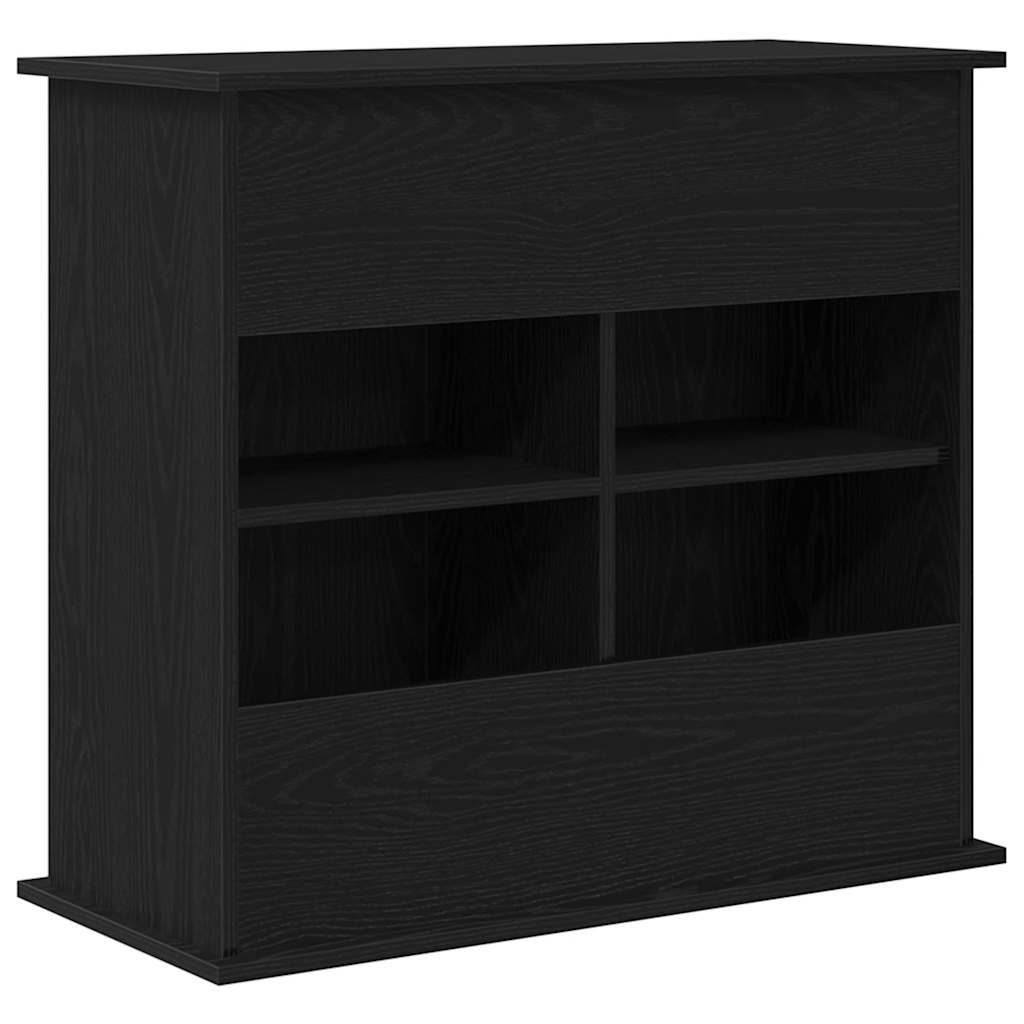 Stalak za akvarij crni hrast 81x36x73 cm Konstruirano drvo