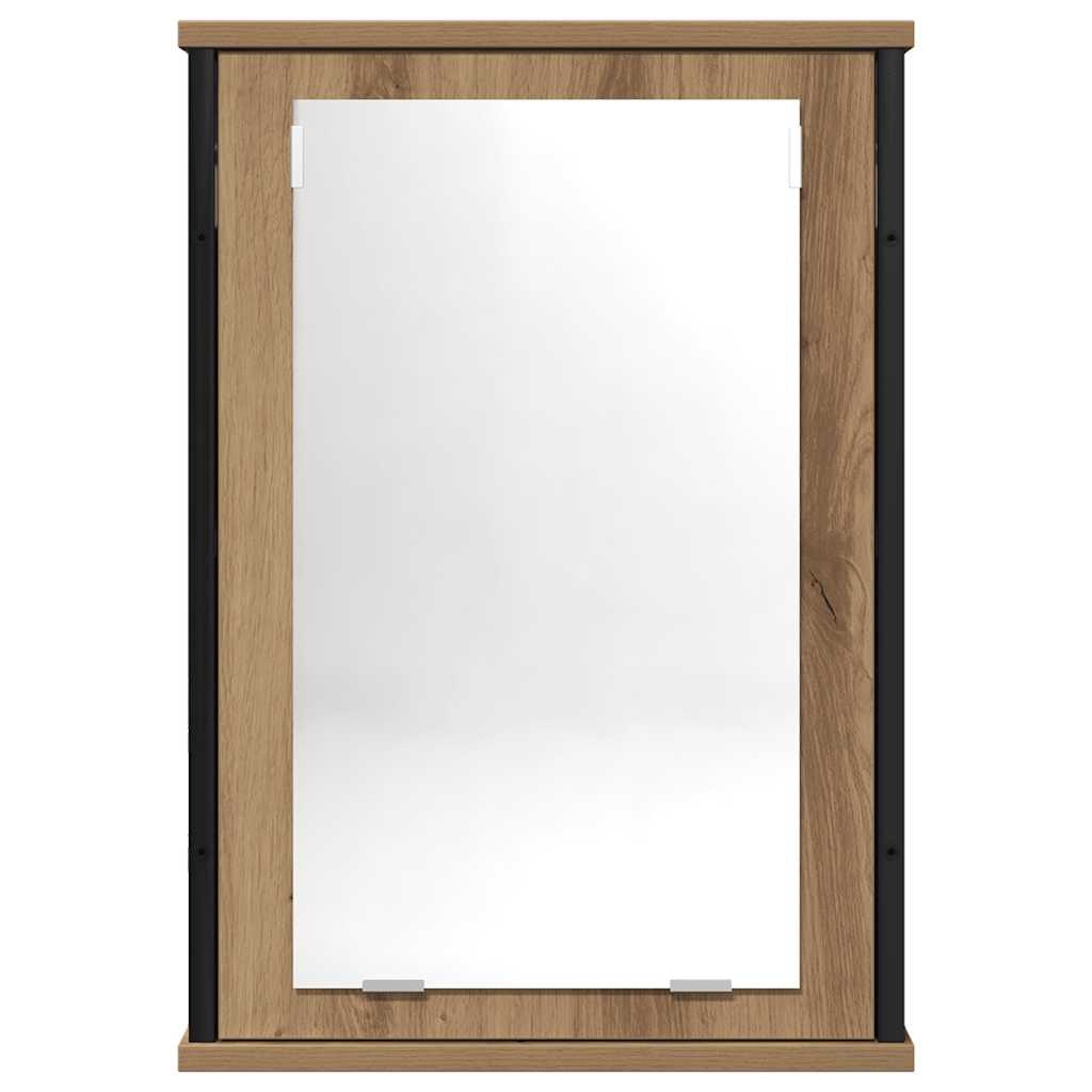 Ormarić za kupaonsko ogledalo Artisan hrast 42x12x60 cm Konstruirano drvo