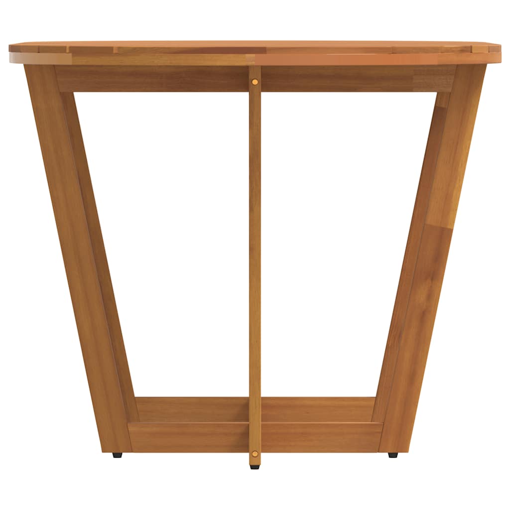 Vrtni blagovaonski stol ovalni 150x90x75 cm masivno drvo akacije