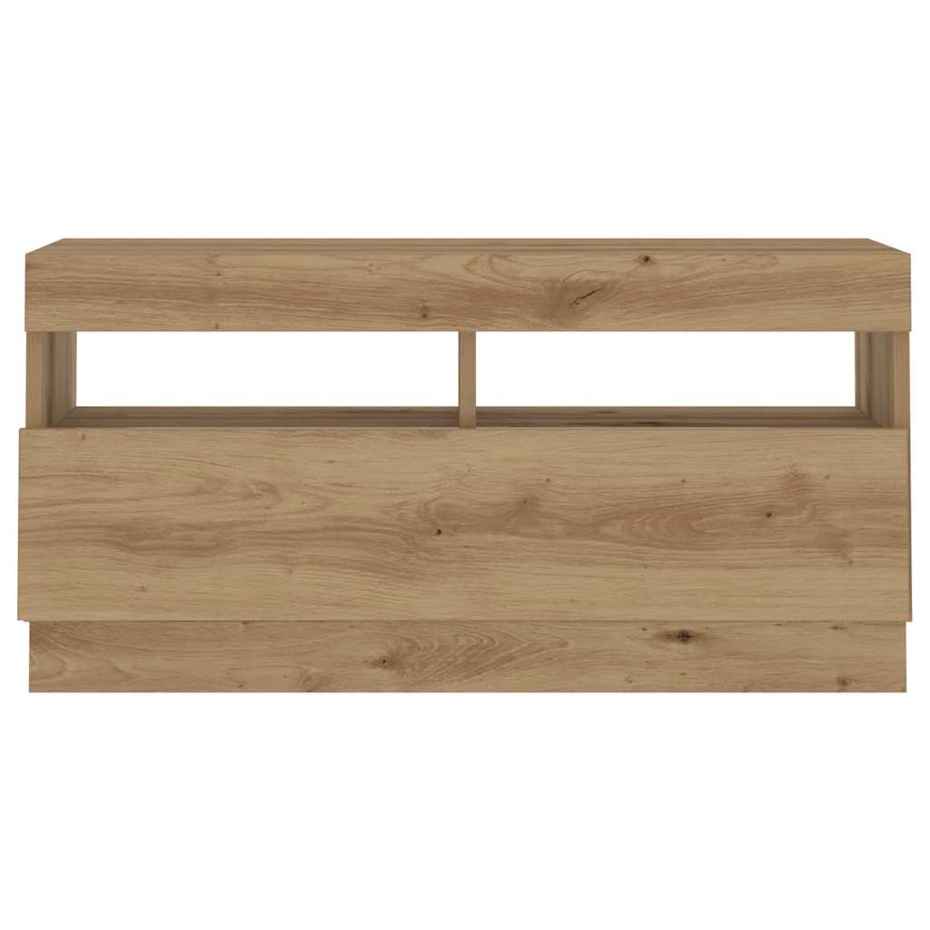TV ormarić s LED svjetlima Artisan hrast 180x35x40 cm