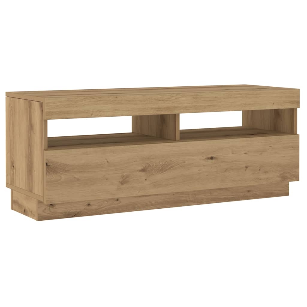 TV ormarić LED boja hrasta 200x35x40 cm konstruirano drvo