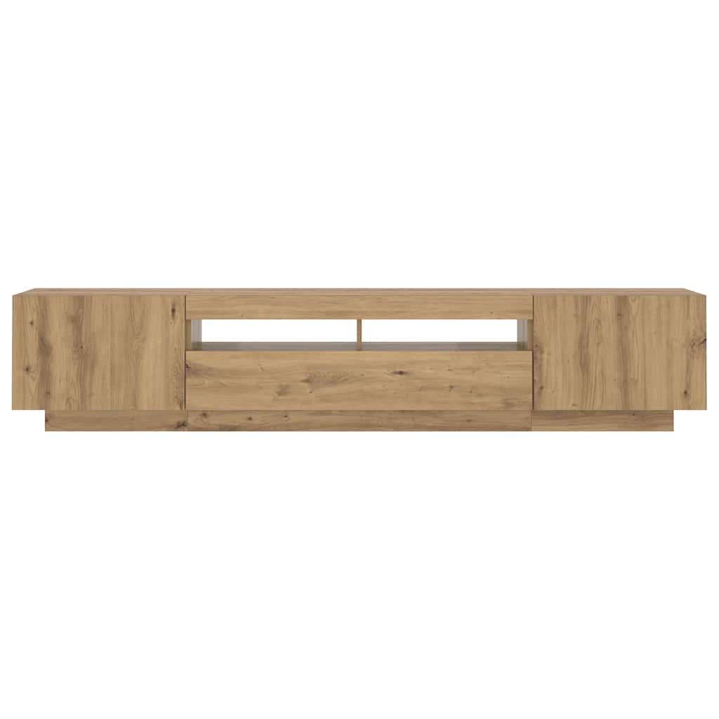 TV ormarić LED boja hrasta 200x35x40 cm konstruirano drvo