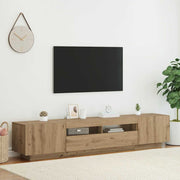 TV ormarić LED boja hrasta 200x35x40 cm konstruirano drvo
