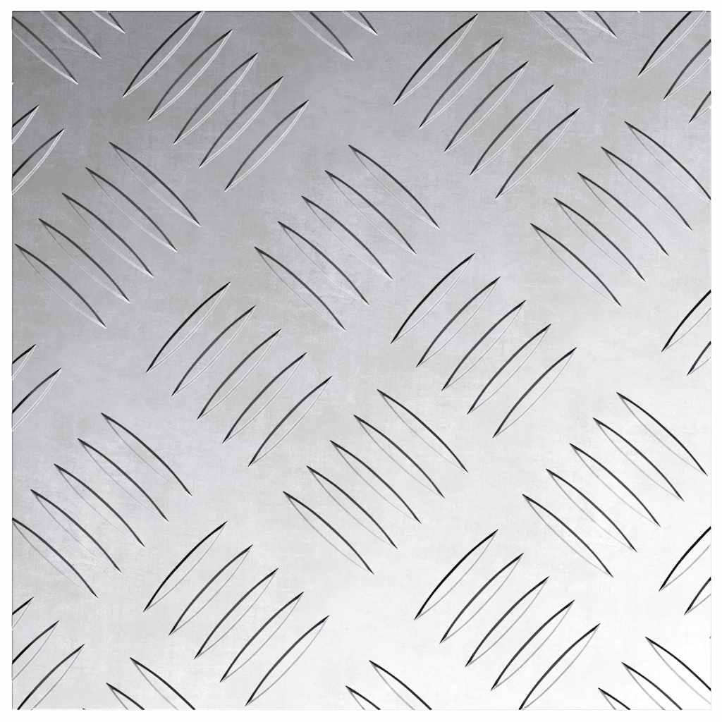 Stepenica Četvrtasti 2 pcs Srebrno 20 x 20 cm Aluminij