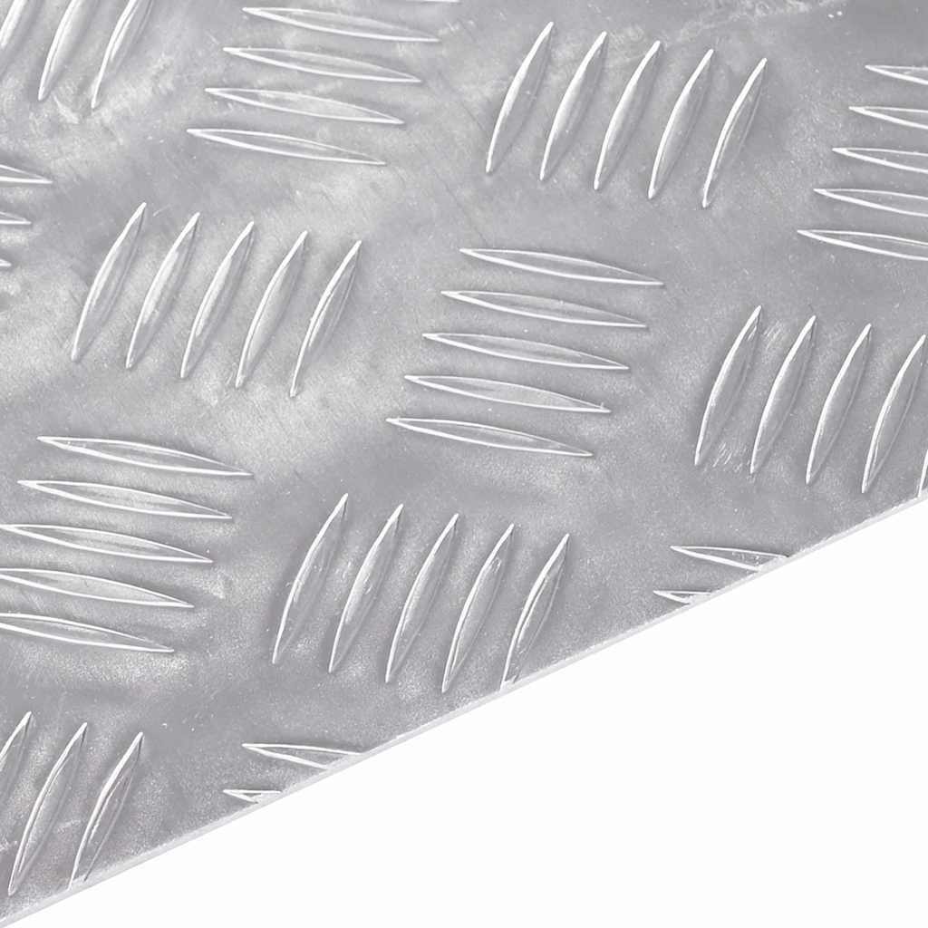 Stepenica Pravokutni 2 pcs Srebrno 80 x 50 cm Aluminij