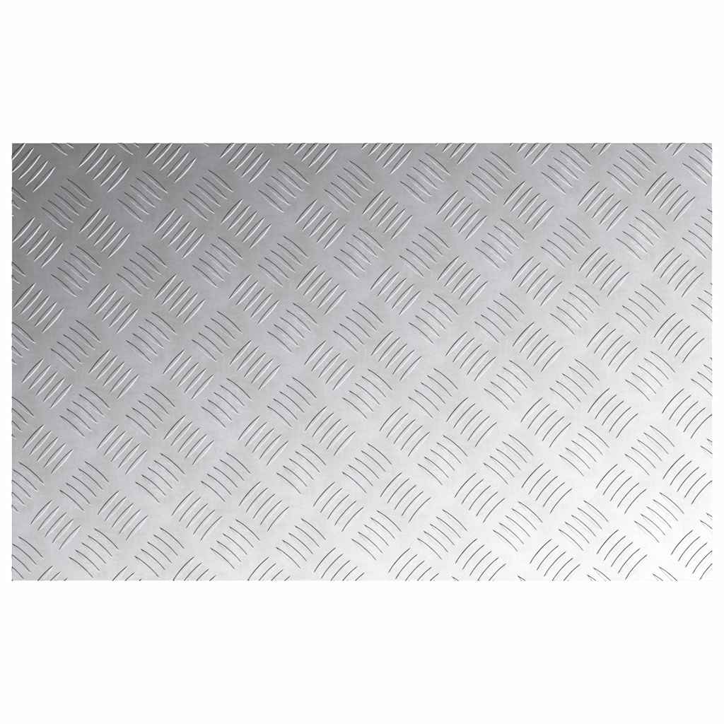 Stepenica Pravokutni 2 pcs Srebrno 80 x 50 cm Aluminij