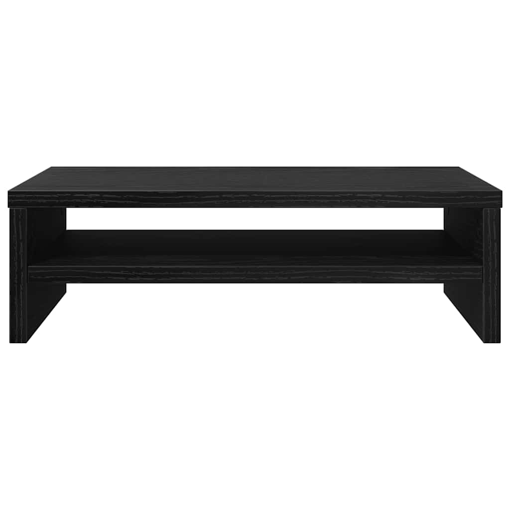 Stalak za monitor Crni hrast 42x24x13 cm Konstruirano drvo