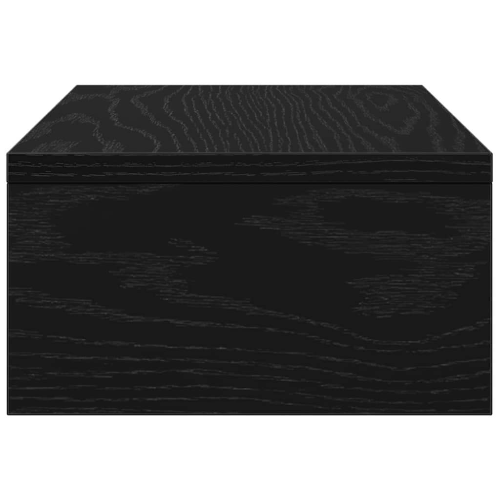 Stalak za monitor Crni hrast 42x24x13 cm Konstruirano drvo
