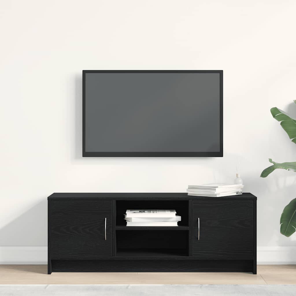 TV ormarić crni hrast 102x30x37,5 cm inženjerski drvo