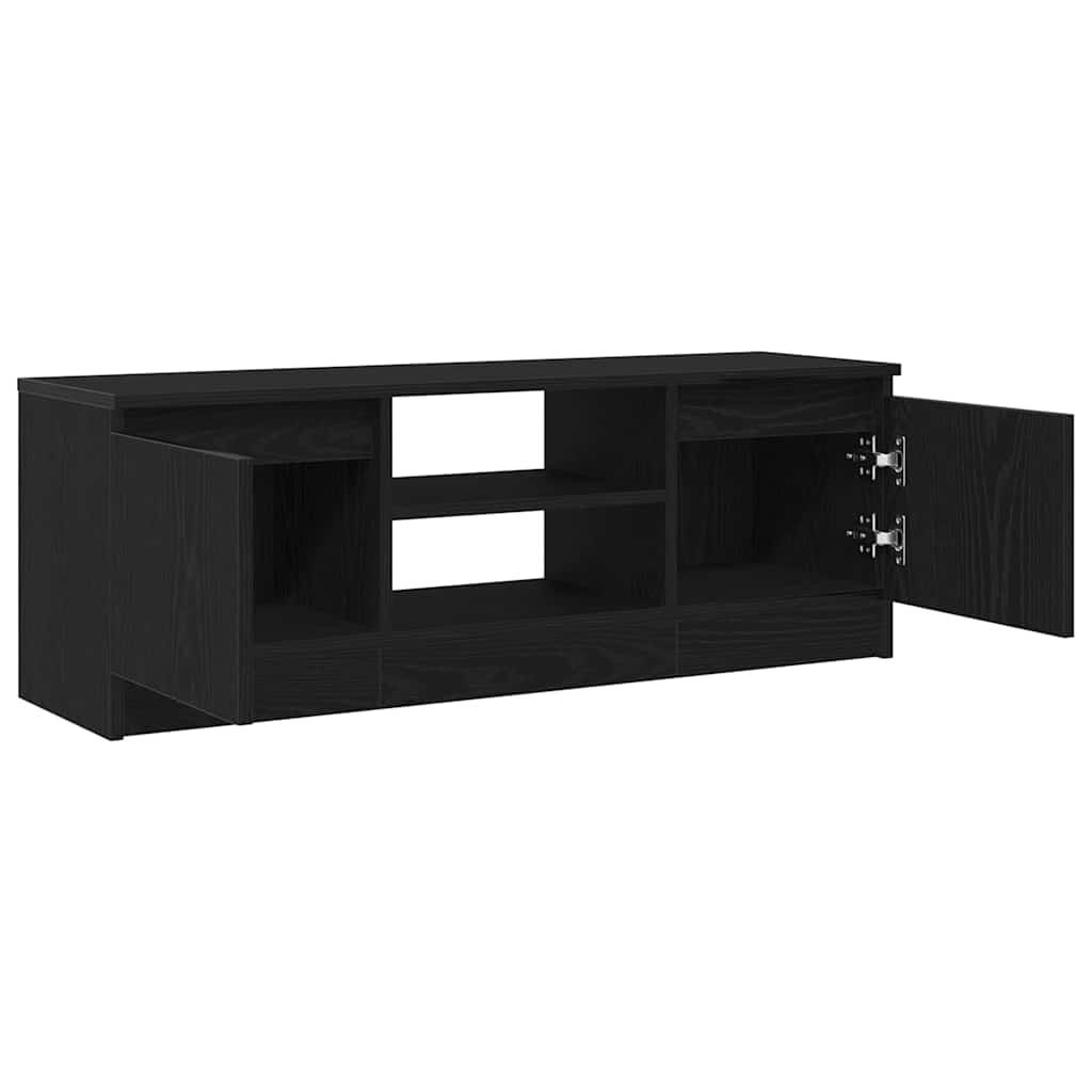 TV ormarić crni hrast 102x30x36 cm inženjerski drvo