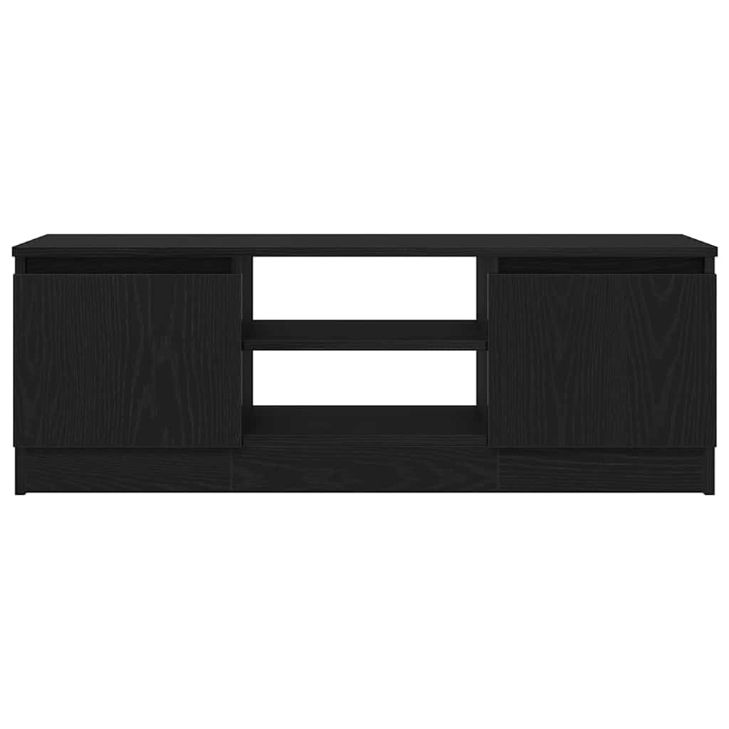 TV ormarić crni hrast 102x30x36 cm inženjerski drvo