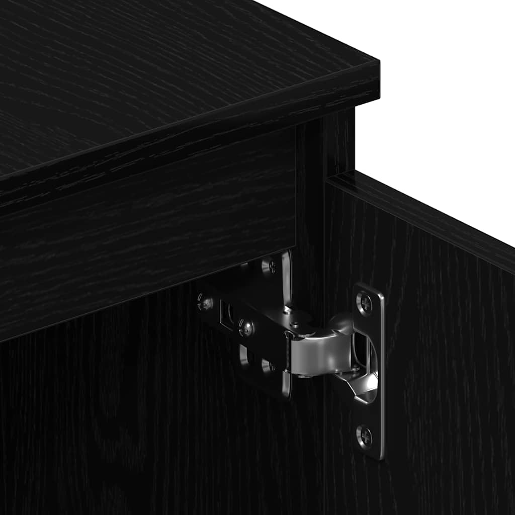 TV ormarić crni hrast 140x40x36 cm inženjerski drvo