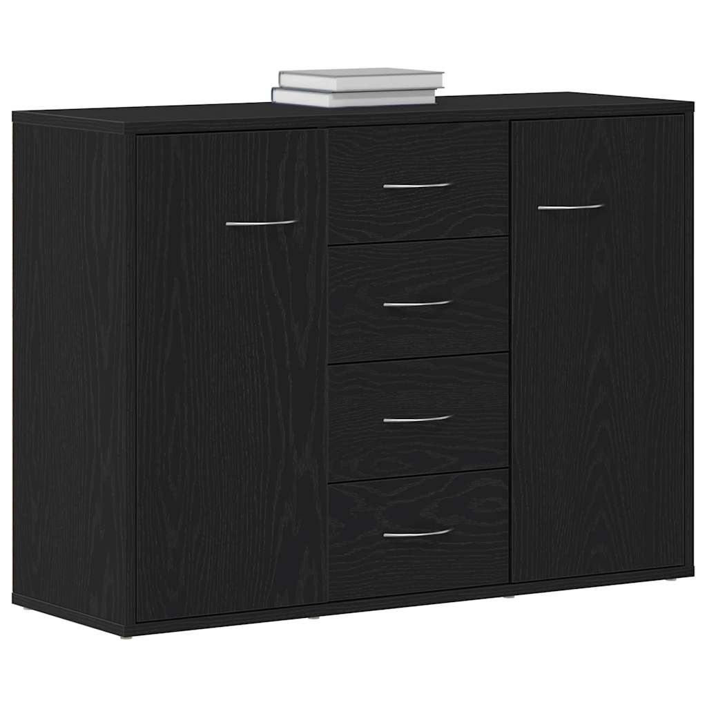 Komoda crni hrast 88x30x64 cm Inženirsko drvo