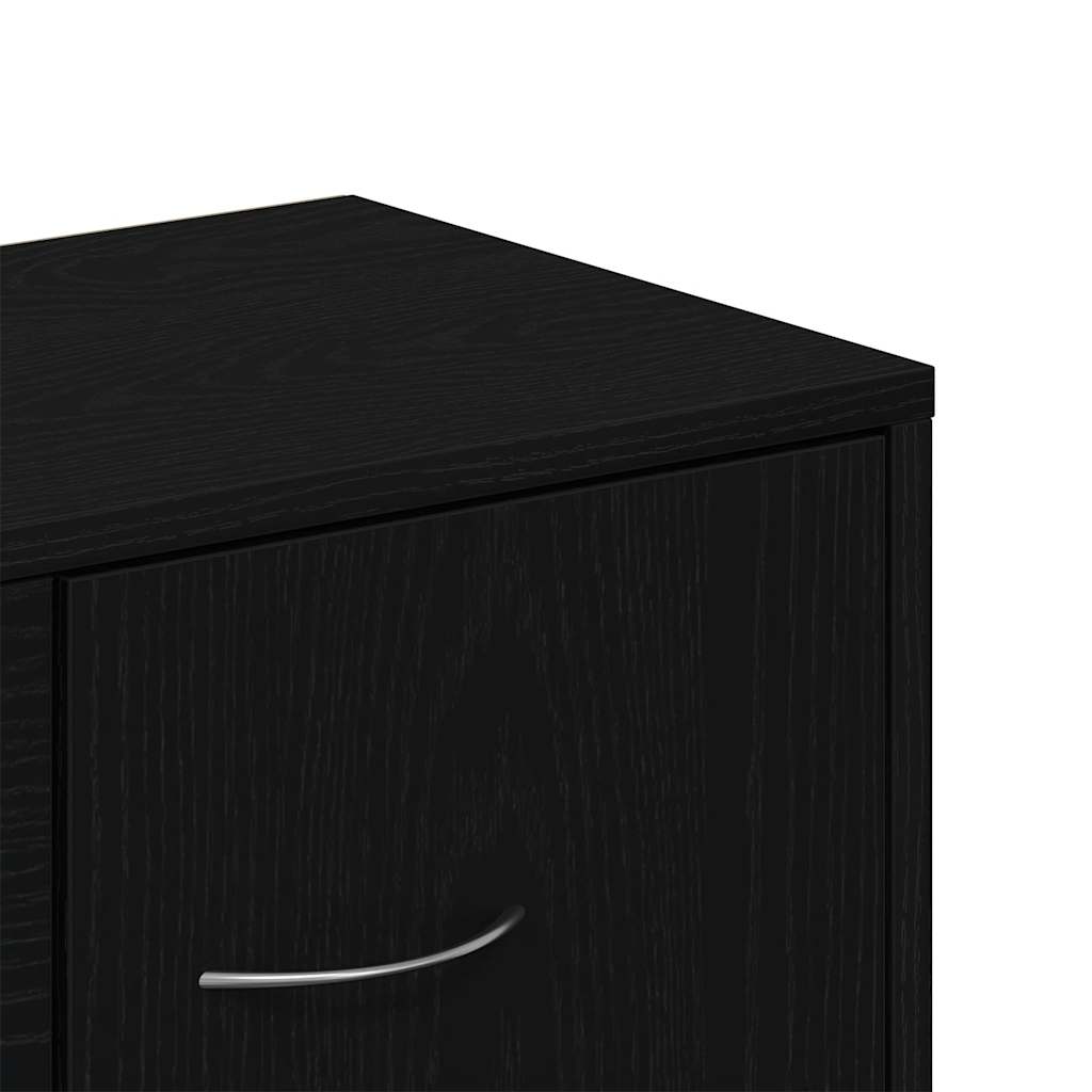 Komoda crni hrast 88x30x64 cm Inženirsko drvo