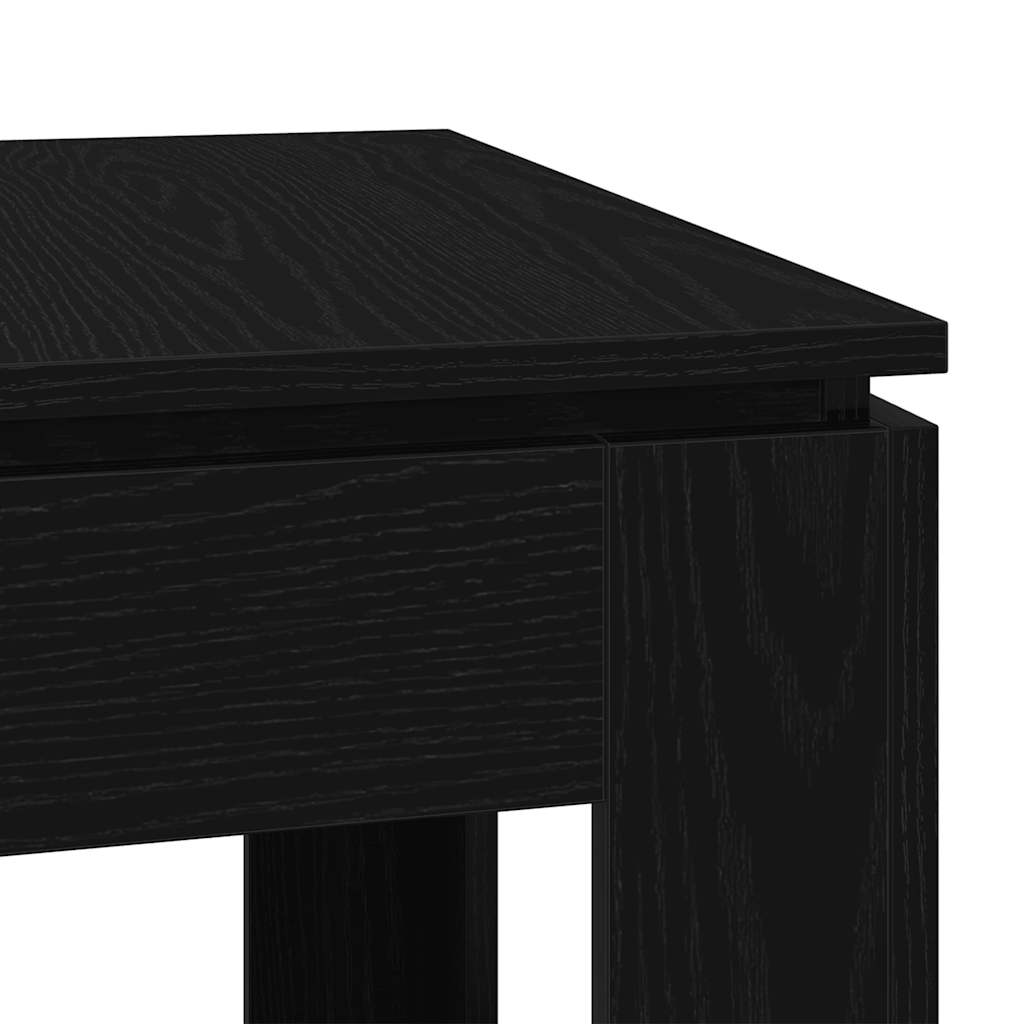 Blagovaonski stol Crni hrast 120x60x76 cm Konstruirano drvo