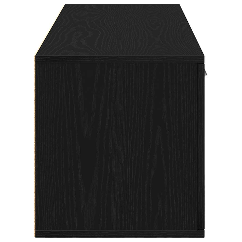 TV ormarić crni hrast 120x34x37 cm inženjerski drvo