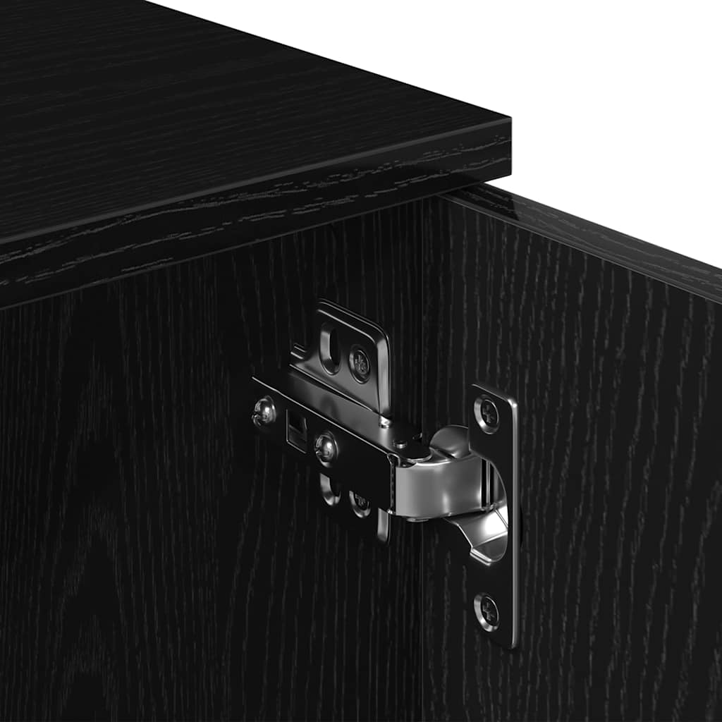 TV ormarić crni hrast 120x34x37 cm inženjerski drvo