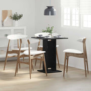 Bistro stol crni hrast 60x60x75 cm inženjerski drvo