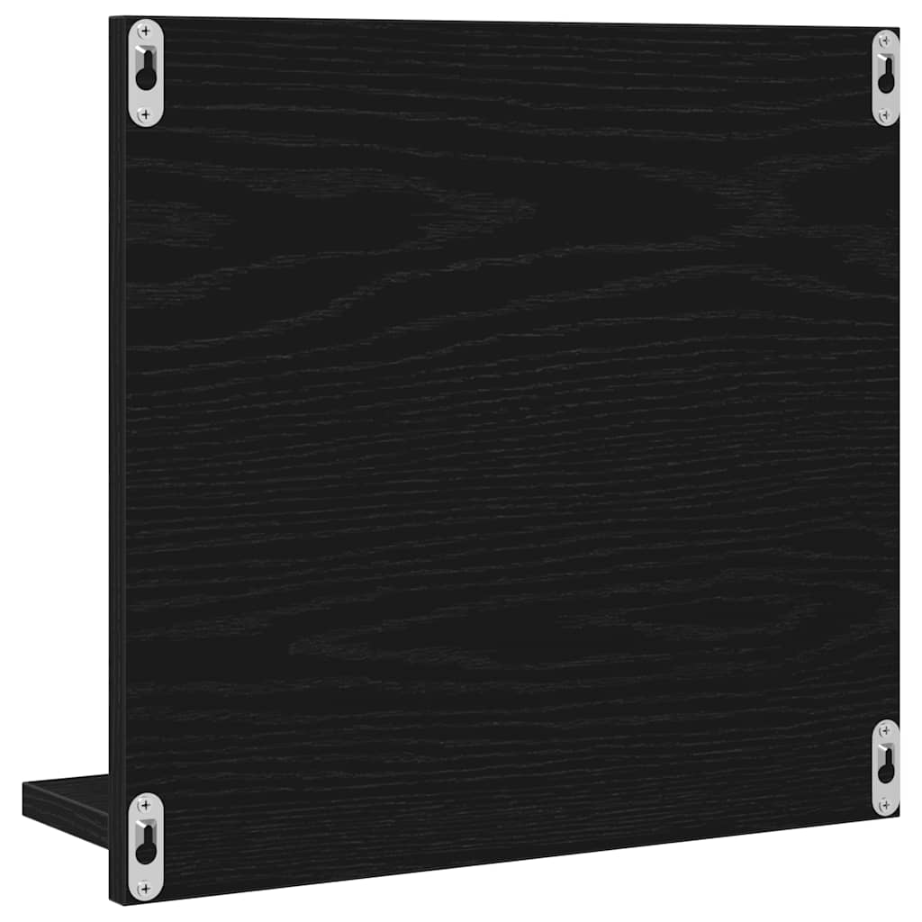 Kupaonsko ogledalo crni hrast 40x10,5x37 cm Inženirsko drvo