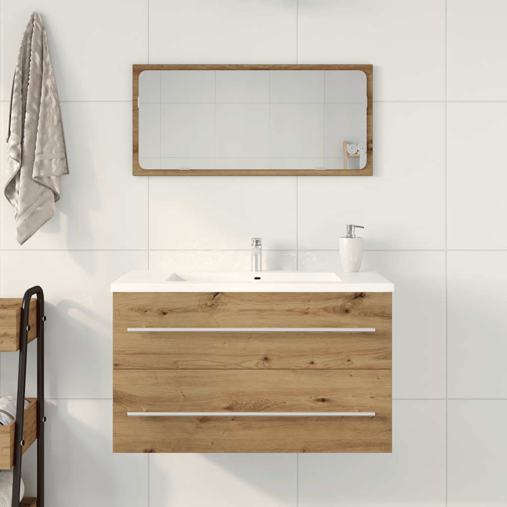 Ormarić za umivaonik u kupaonici Artisan hrast 80x38,5x48 cm Konstruirano drvo