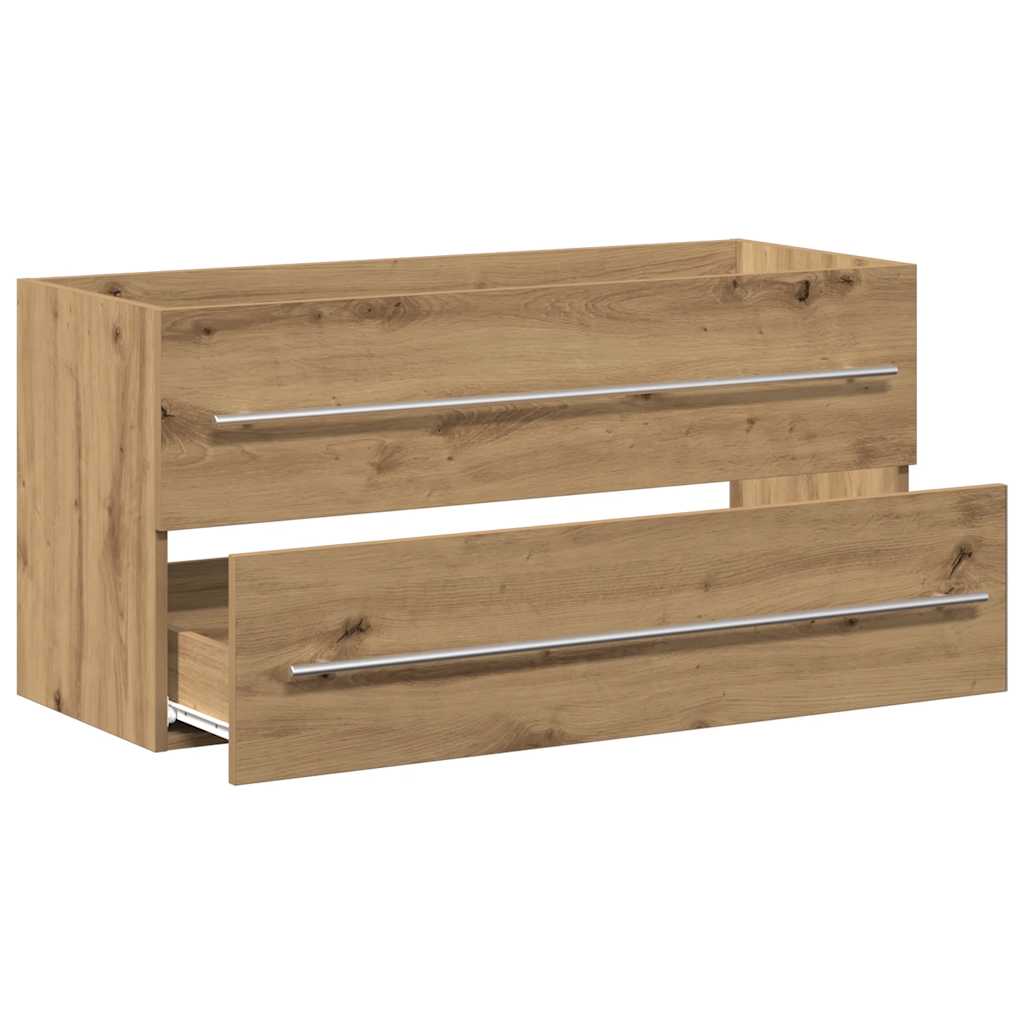 Ormarić za umivaonik u kupaonici Artisan hrast 100x38,5x48 cm Konstruirano drvo