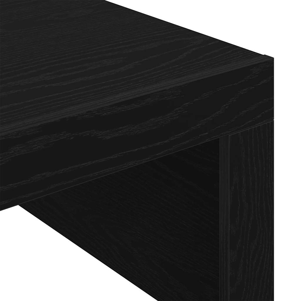 Kava Stol Crni hrast 100 x 100 x 35 cm Konstruirano drvo