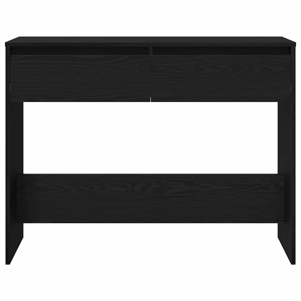 Konzolna stolica s ladicama Crni hrast 100 x 35 x 76,5 cm