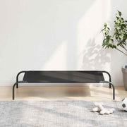 Povišeni krevet za pse crni 110x65x20 cm Oxford tkanina i čelik