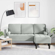 Set sofe s jastukom Svijetlo siva Poliester Svjetlosiva 173 x 131 x 67 cm
