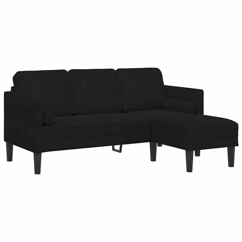 Set sofe s jastukom Crna Poliester 173 x 131 x 67 cm