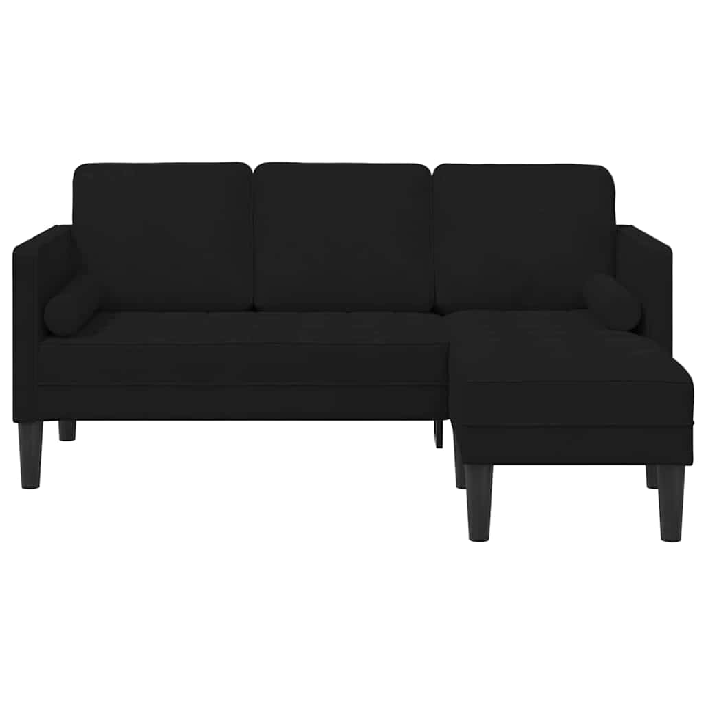 Set sofe s jastukom Crna Poliester 173 x 131 x 67 cm