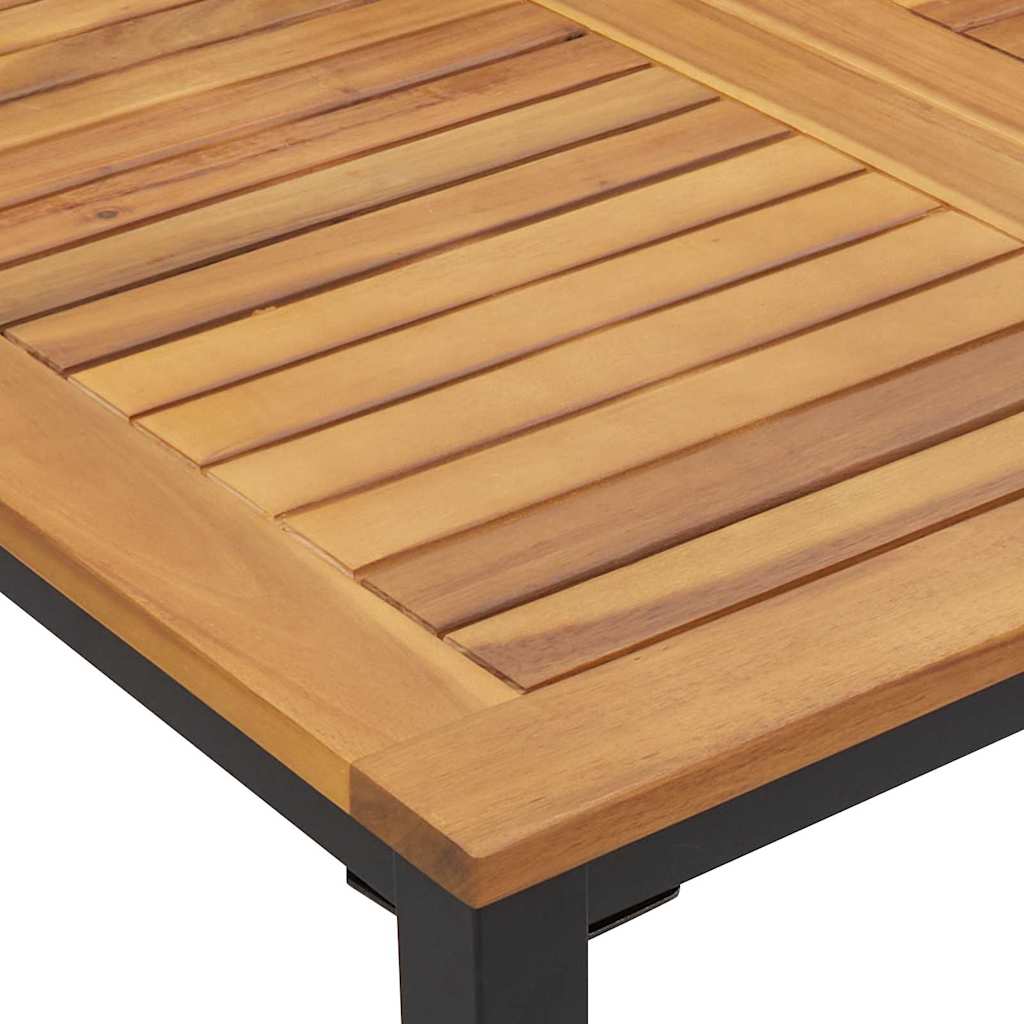 Vanjski stol Prirodna i crna 180 x 90 x 75 cm