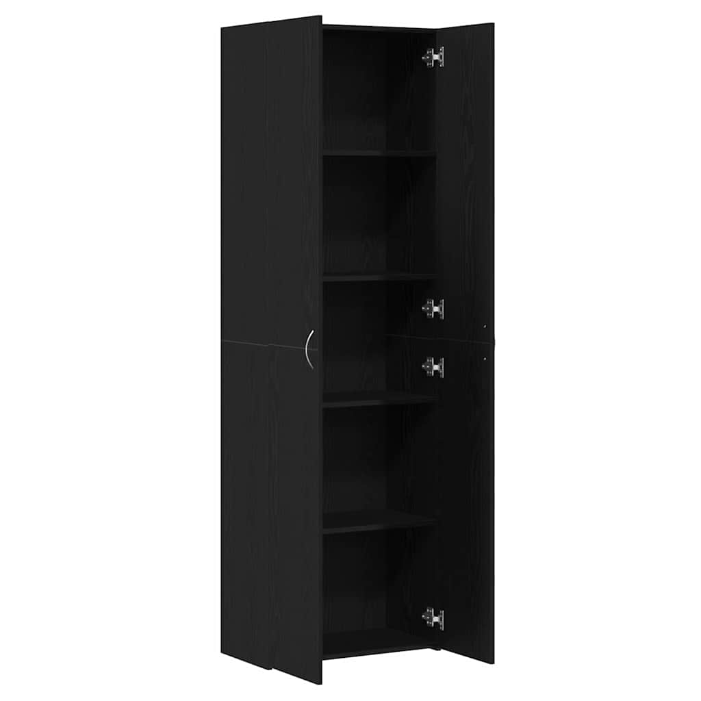 Uredski ormar Crni hrast 60 x 32 x 190 cm Konstruirano drvo