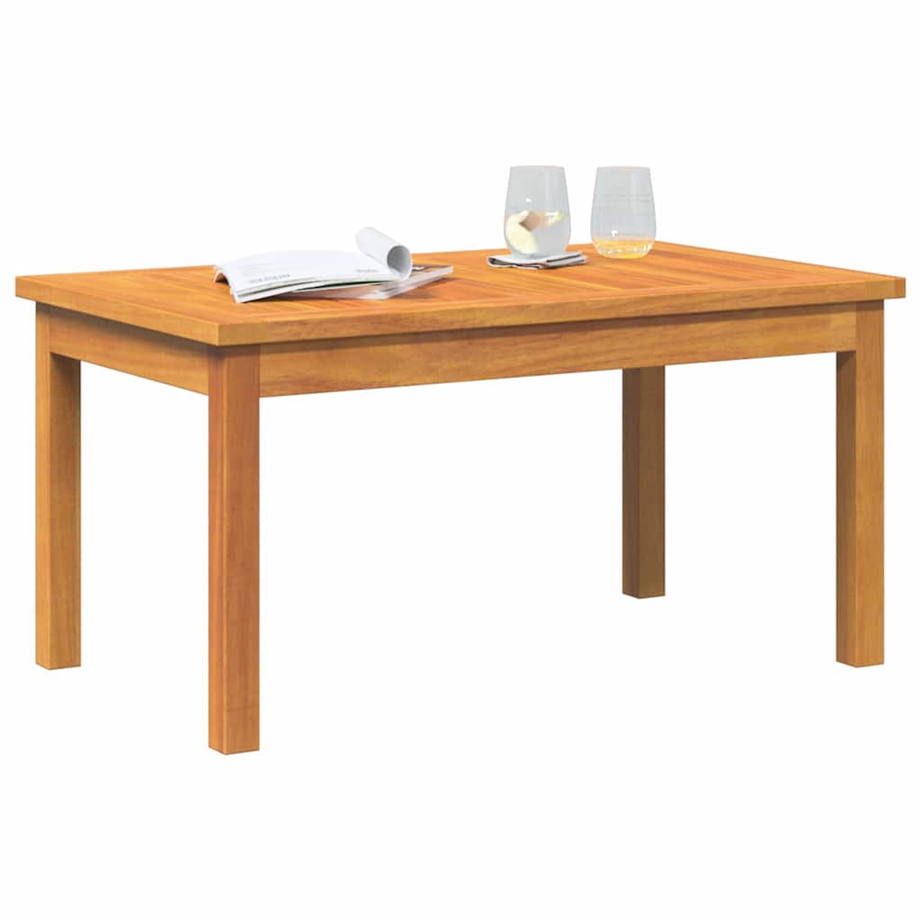 Kava Stol Prirodna nafta Čvrsto drvo akacije Smeđa 75 x 40 x 38 cm