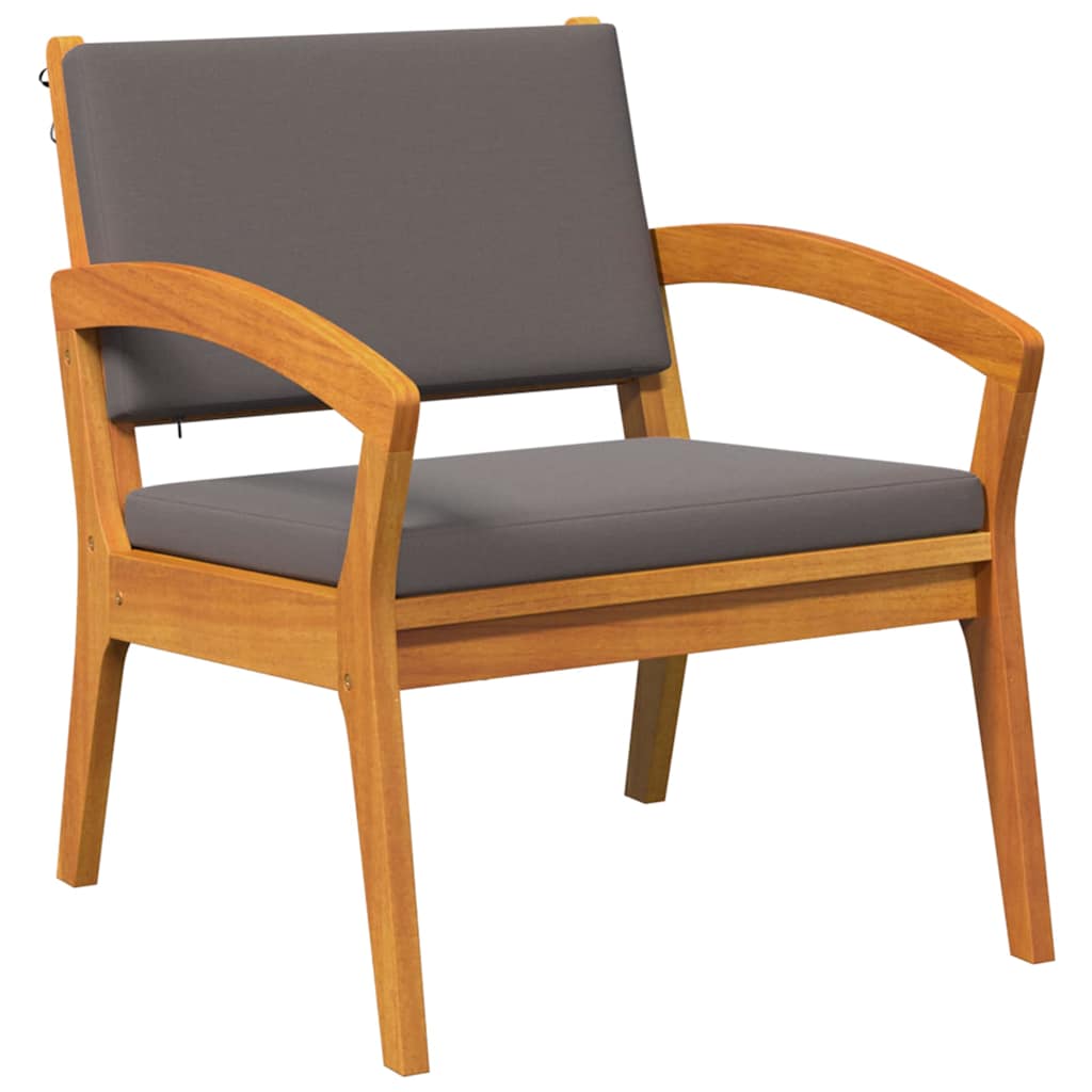 Bistro set s jastukom 3 pcs Smeđa Poliester