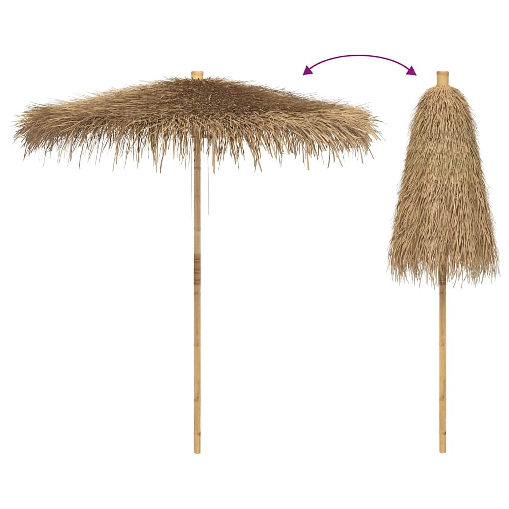 Tiki suncobran s baldahinom od lista banane 240 cm bambus