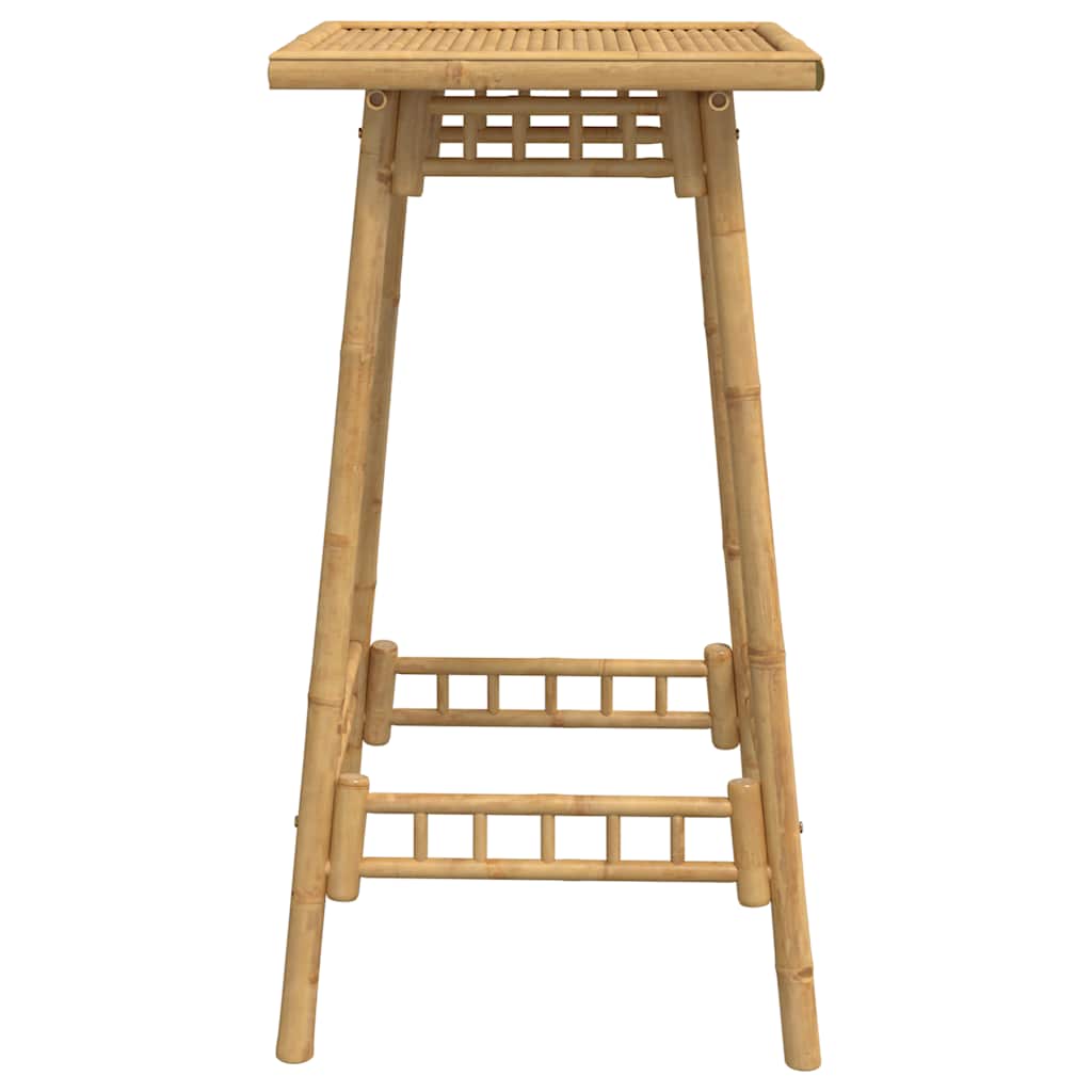 Vanjski barski stol kvadratni 55x55x100 cm bambus