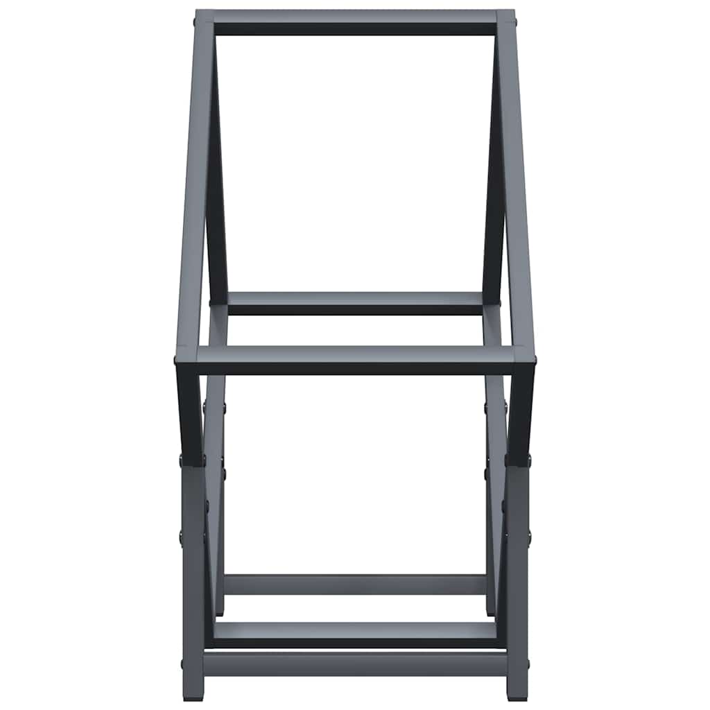 Stalak za drva antracit 50x25x50 cm hladno valjani čelik