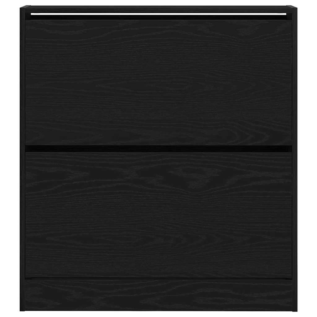 Ormar za cipele Crni hrast 80 x 21 x 87,5 cm Konstruirano drvo