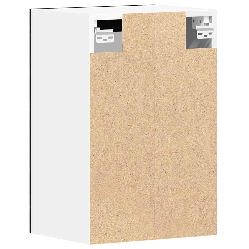 Viseći stakleni ormarić crni hrast 40x31x60 cm inženjerski drvo