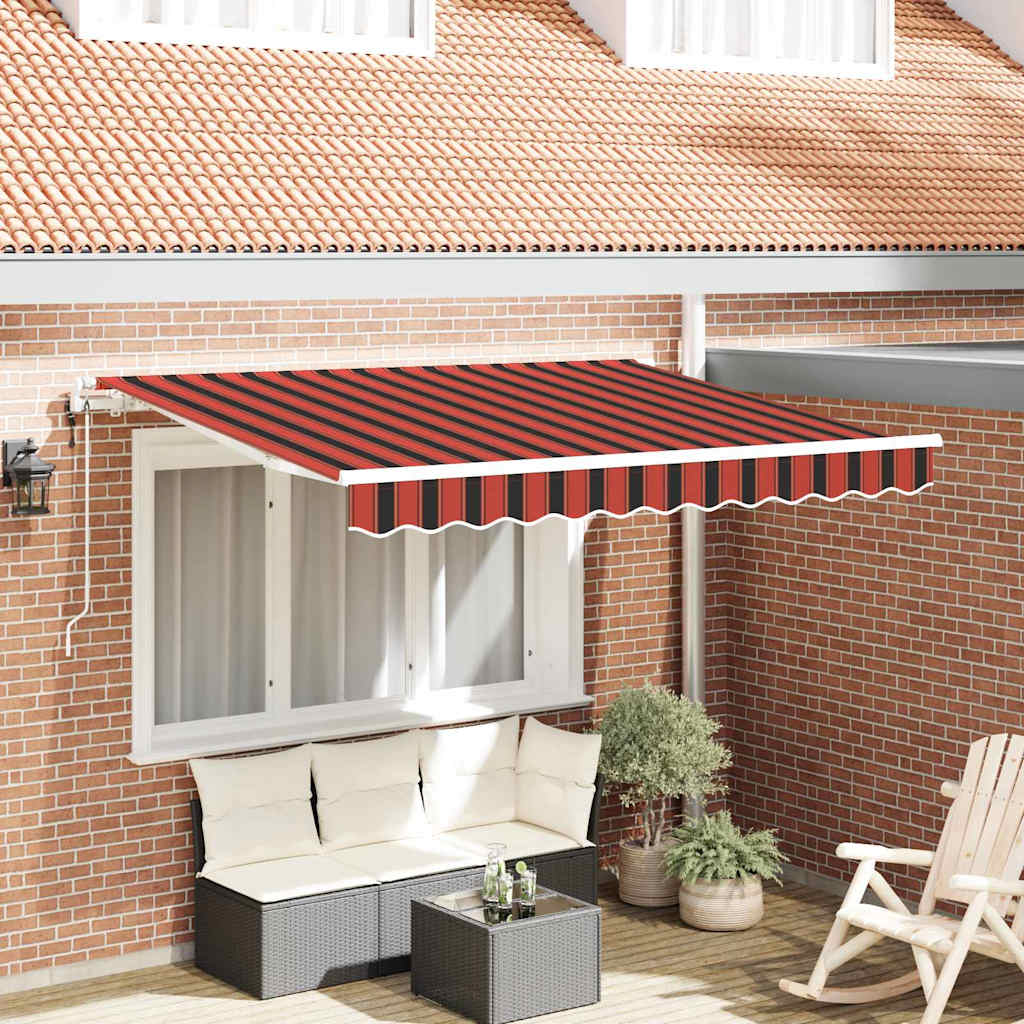 Skrovita tenda Narančasta 250 x 200 cm tkanina