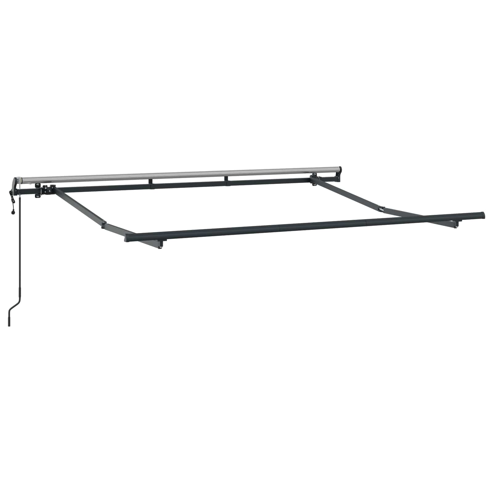 Skrovita tenda Narančasta 250 x 200 cm tkanina