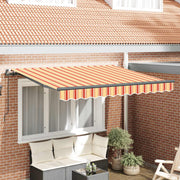 Skrovita tenda Žuta i narančasta 250 x 200 cm tkanina