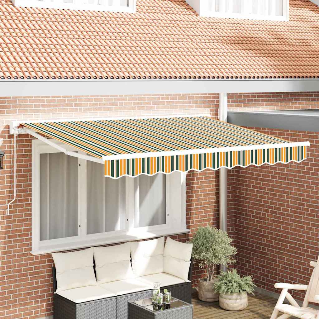 Okvir tende Zelena i žuta 250 x 200 cm Poliester s PU premazom