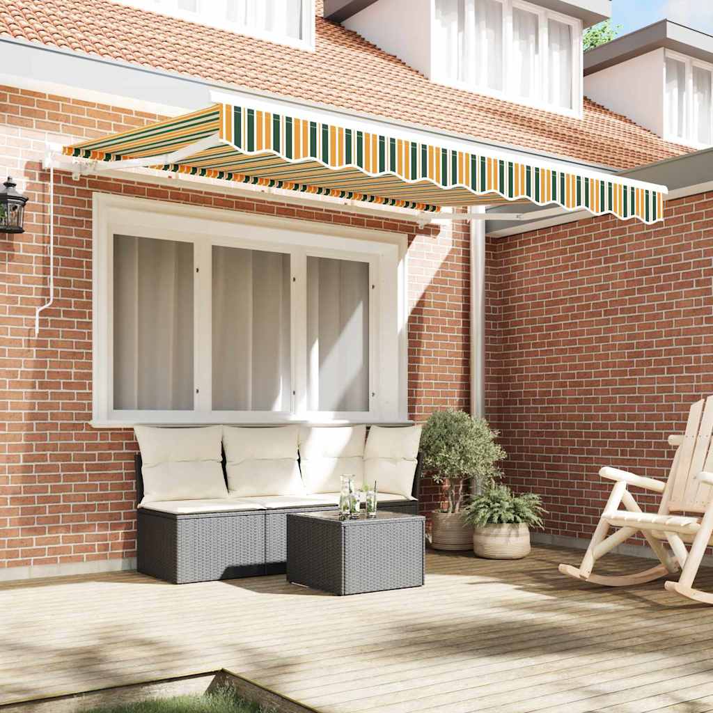 Skrovita tenda Zelena 250 x 200 cm tkanina