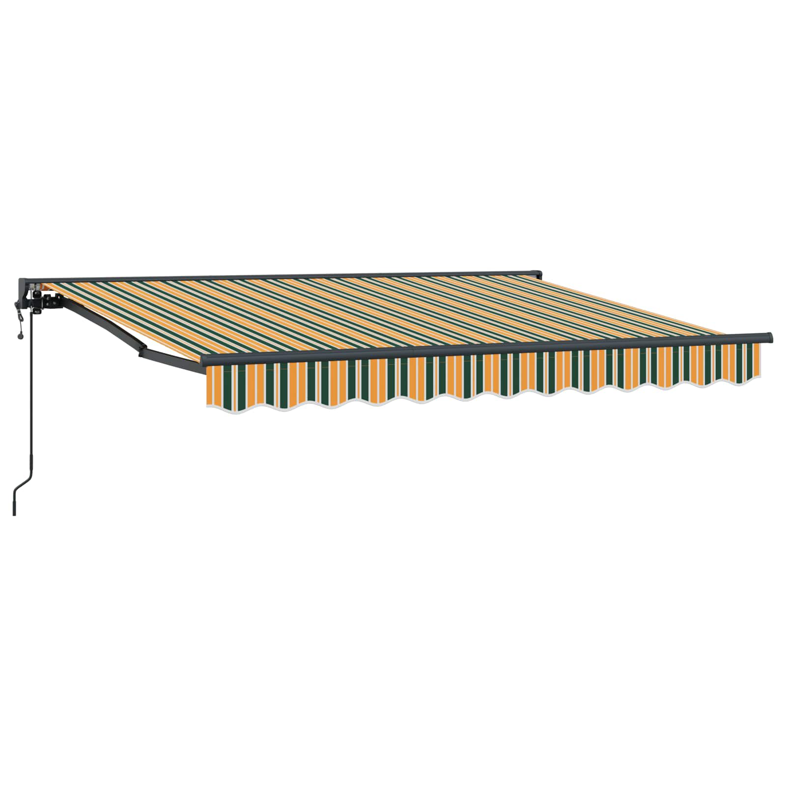 Skrovita tenda Zelena 250 x 200 cm tkanina