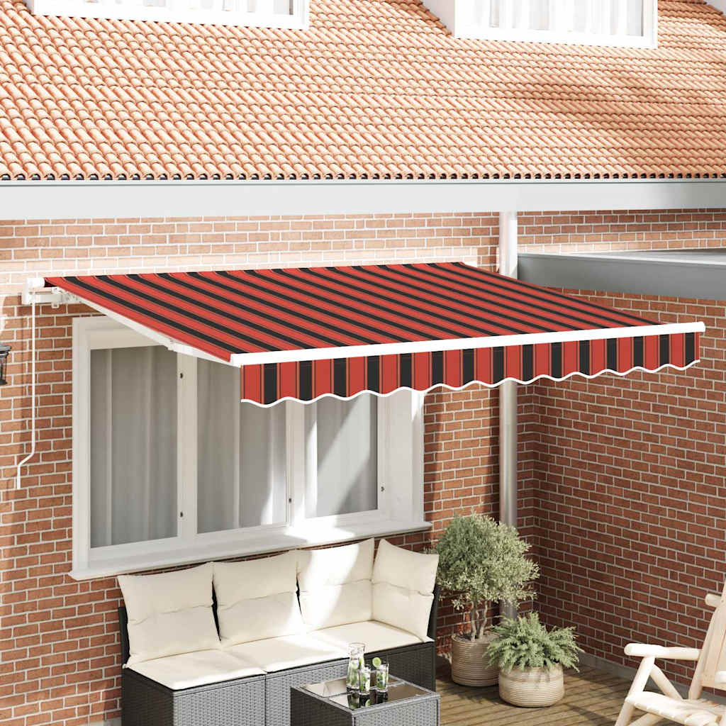 Skrovita tenda Narančasta 300 x 200 cm tkanina
