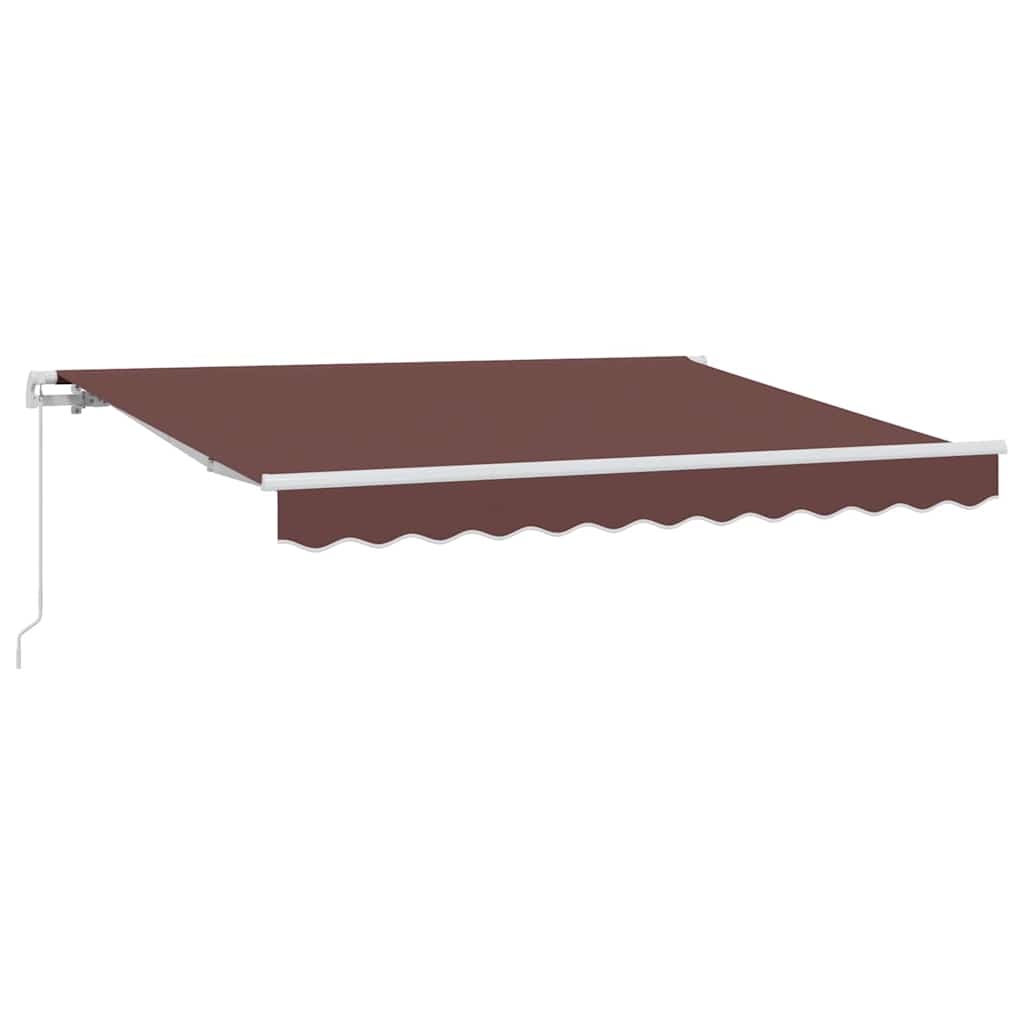 Skrovita tenda Smeđa 300 x 200 cm tkanina